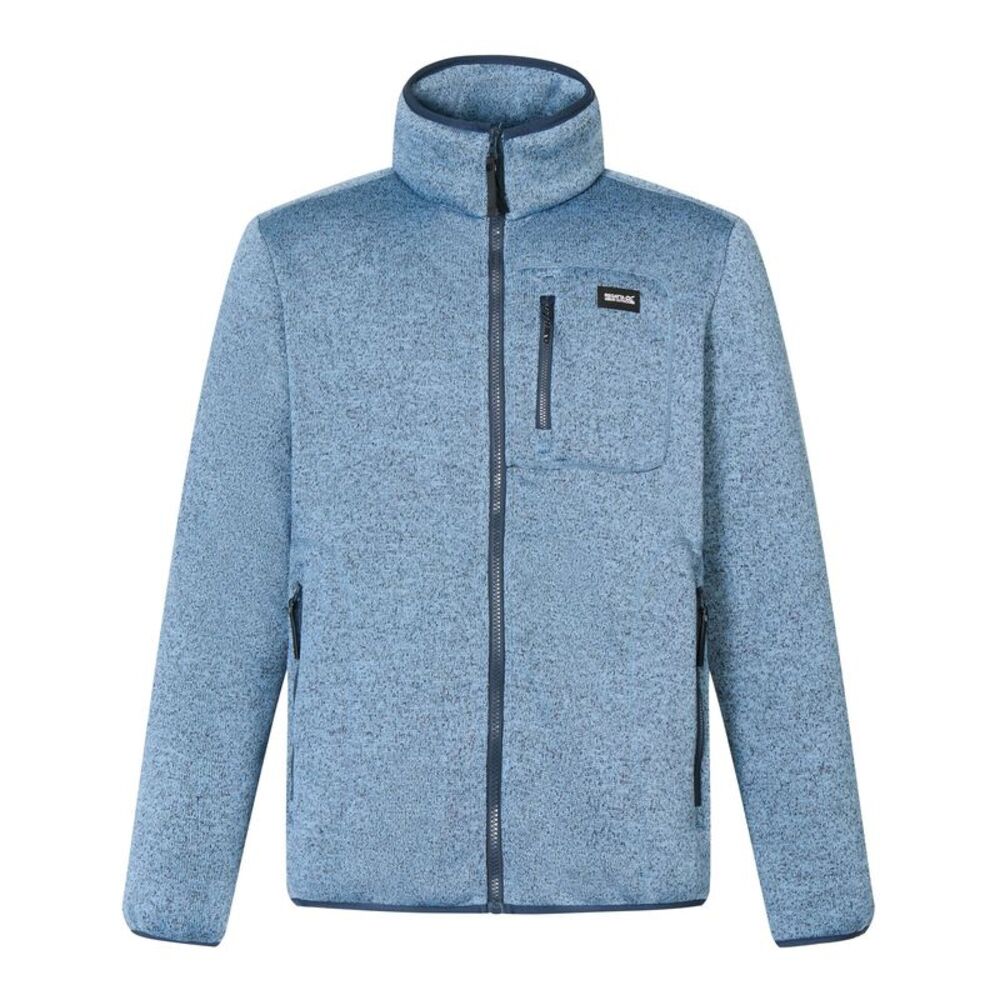 Regatta Mens Barlee Marl Full Zip Fleece Jacket / Grey Mirage